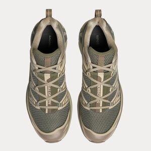 Salomon XT-6 Expanse Seasonal Olive and Beige Sneakers